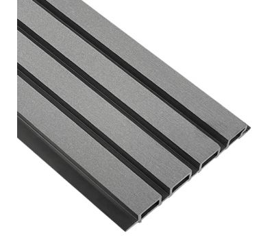 Реечная Фасадная панель Wood-X 219х26 (Шлифованная) Серый от производителя  EasyDecking по цене 837 р