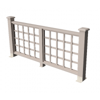 Декоративные ограждения ДПК " Дувр", Выбеленный дуб, шлифованное