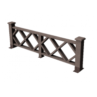 Декоративные ограждения ДПК " Миллениум", Венге, шлифованное Декоративные ограждения ДПК " Миллениум", Венге, шлифованное