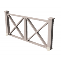 Декоративные ограждения ДПК " Тауэр", Выбеленный дуб, шлифованное Декоративные ограждения ДПК " Тауэр", Выбеленный дуб, шлифованное