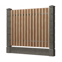 Доска заборная ДПК, тиснение "дуб" Песчаник