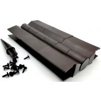 Угол поворотный от 60° до 300° пластик для доски 225х30 из ДПК Чёрный Угол поворотный от 60° до 300° пластик для доски 225х30 из ДПК Чёрный