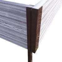 Уголок металлический 90°, для доски 225х30 из ДПК 