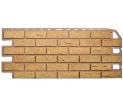 Фасадные панели (цокольный сайдинг)  Кирпич Желтый от производителя  Альта-профиль по цене 632 р