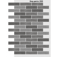Фасадная система Кирпич 250х65 мм (Микс на армирующей сетке) Код цвета 200