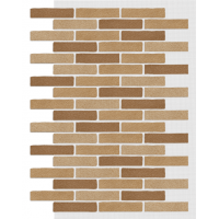 Фасадная система Клинкер 245х55 мм (Микс на армирующей сетке) Код цвета. 100