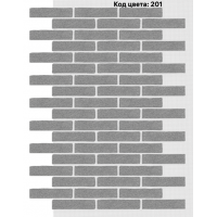 Фасадная система Клинкер 245х55 мм (Однотонный на армирующей сетке) Код цвета. 201