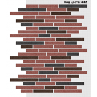 Фасадная система Ригель 150х39/250х39/350х39 мм (Микс на армирующей сетке) Код цвета. 432