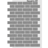 Фасадная система Тычок 250х73/125x73 мм (Однотонный на армирующей сетке) Код цвета: 201