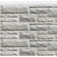 Цокольный сайдинг коллекция AirSide Скандинавский Серебристый туман