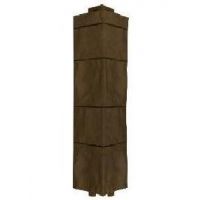 Угол наружный для Цокольного сайдинга Коричневый Угол наружный для Цокольного сайдинга Коричневый