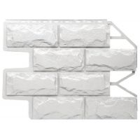 Фасадные панели (цокольный сайдинг) Блок - Молочно-белый Фасадные панели (цокольный сайдинг) Блок - Молочно-белый