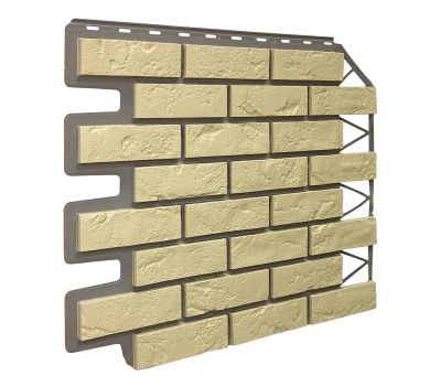 Фасадные панели Кирпич Баварский - Песочный от производителя  Fineber по цене 590 р