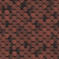 Гибкая черепица однослойная Финская, коллекция Соната – Красный