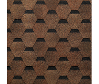 Гибкая черепица Шестигранник Светло-коричневый