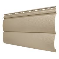 Виниловый сайдинг - Оцилиндрованный брус двойной (под бревно), Кофе с молоком Виниловый сайдинг - Оцилиндрованный брус двойной (под бревно), Кофе с молоком