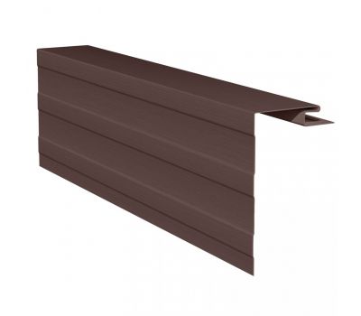 Приоконная планка (околооконный профиль) коричневый для сайдинга от производителя Россия по цене 720 р Приоконная планка (околооконный профиль) коричневый для сайдинга от производителя Россия по цене 720 р